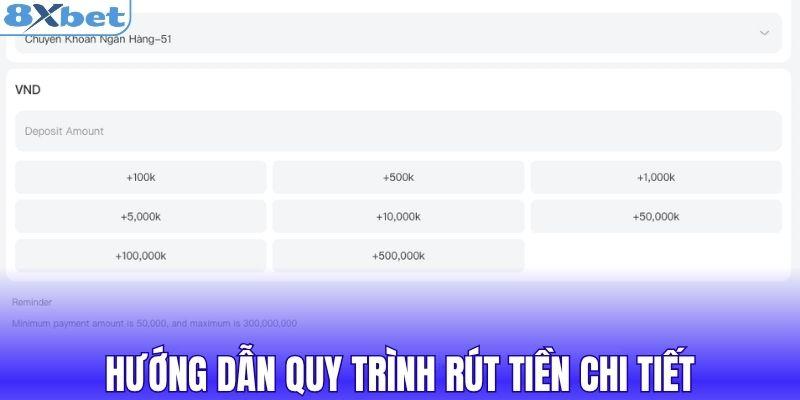 Hướng dẫn quy trình rút tiền chi tiết